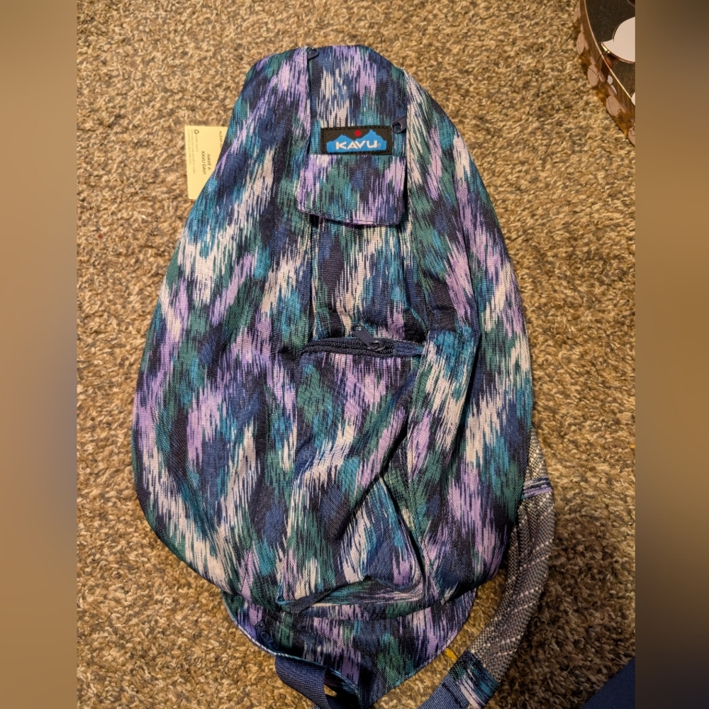 NWT KAVU Original Rope Sling Pack with Adjustable Rope Shoulder Strap